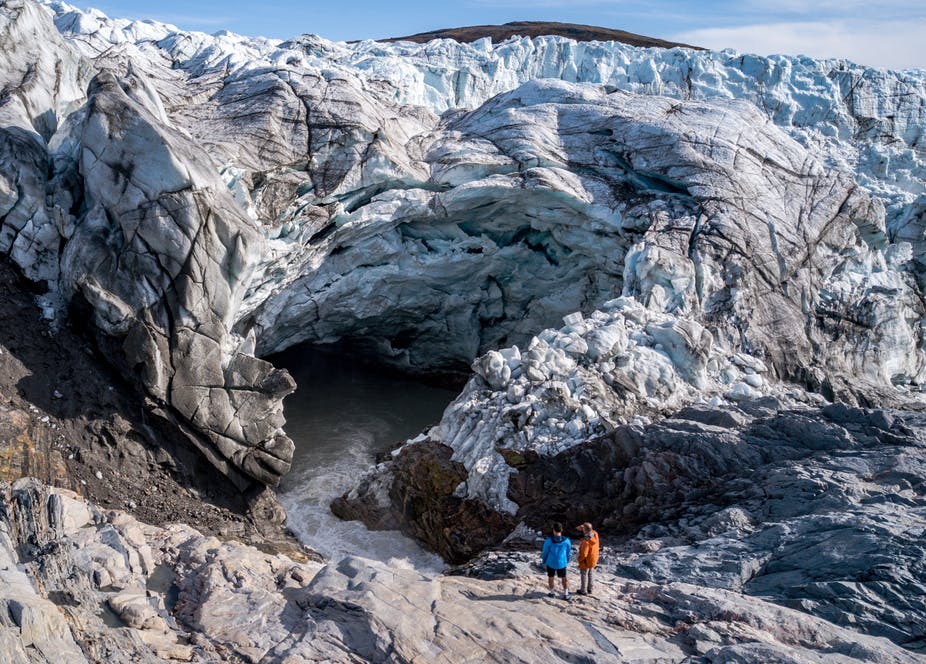 Starting into the abyss at the Russell Glacier near Kangerlussuaq