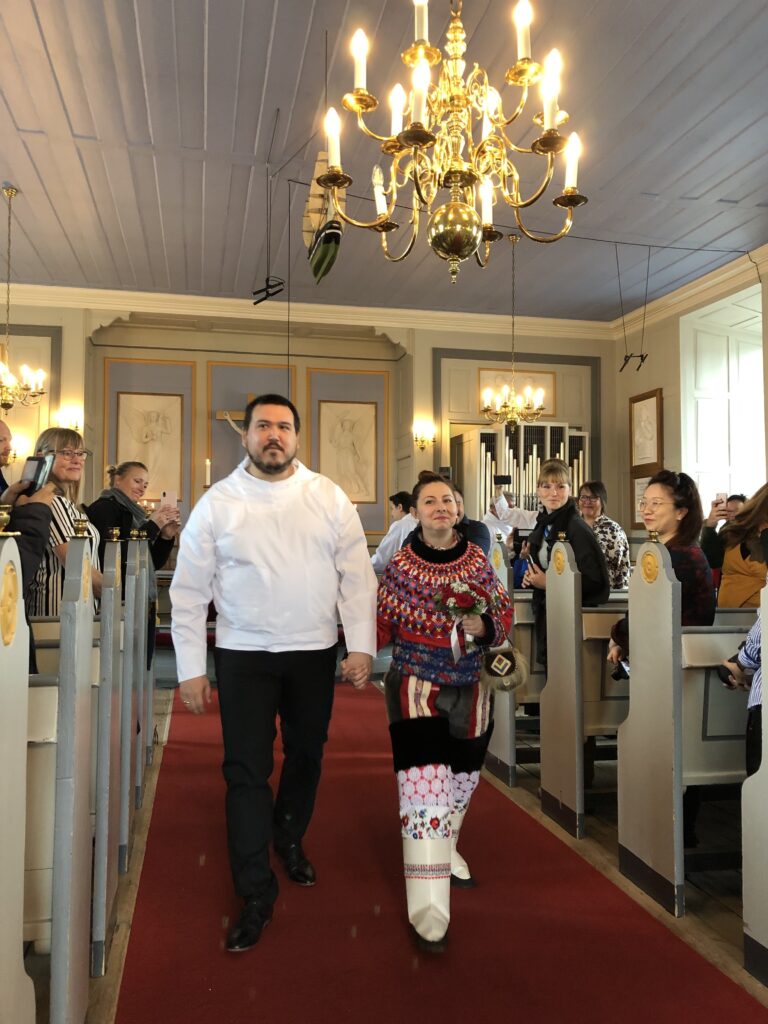 Parret der blev gift i Grønland