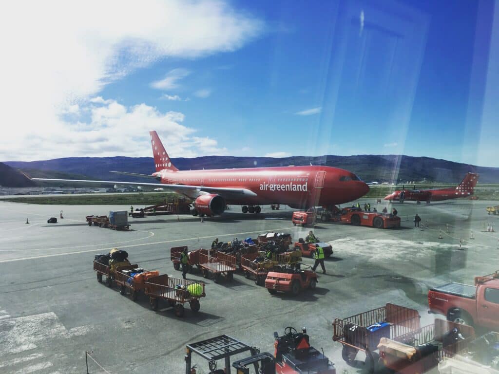 Kangerlussuaq airport in Greennland