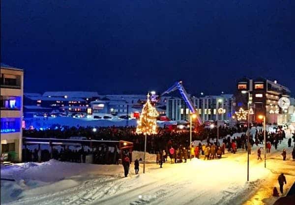 Christmas tree in Nuuk