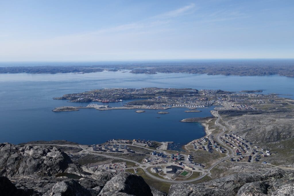Nuuk from the top of Store Malene