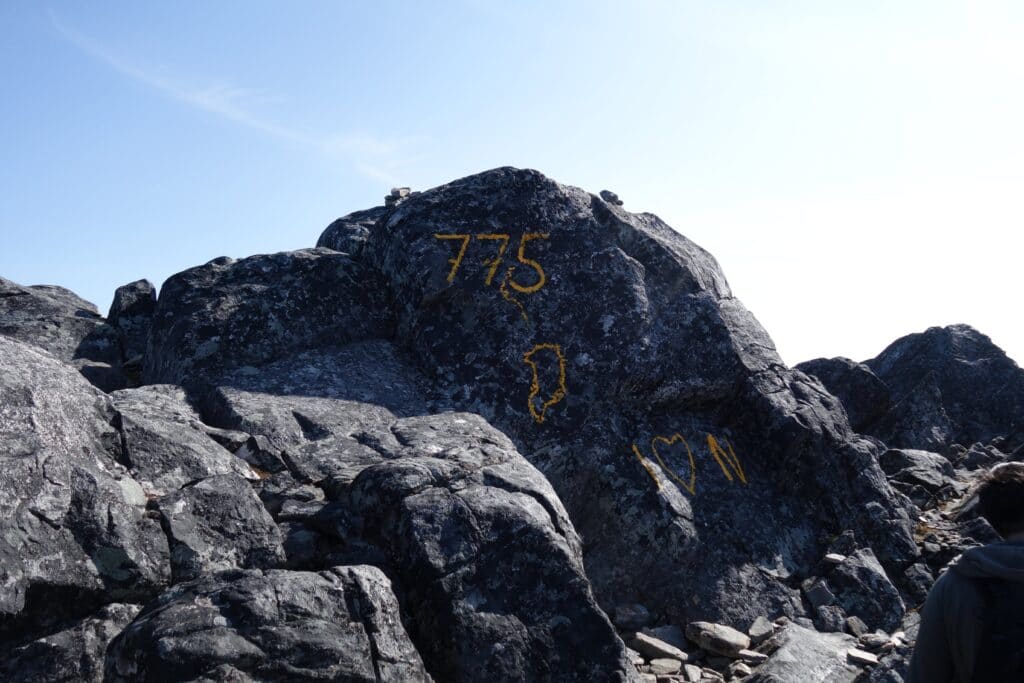775 metres mark