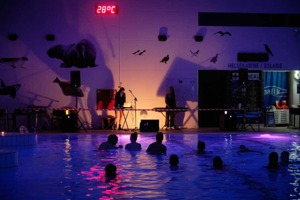 One of the concert evenings in Nuuk's award-winning swimming pool Malik