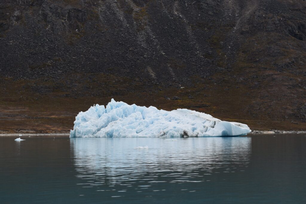 Large iceberg seen from a boat