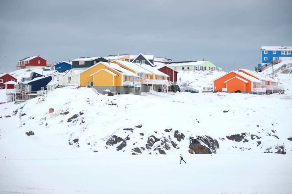 Cross country skiing near Sisimiut