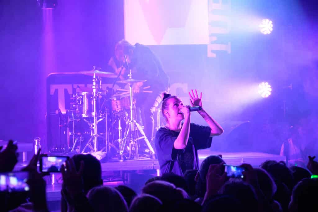 Danish singer/songwriter MØ performing at Katuaq Cultural Center for the 2019 Akisuanerit Festival