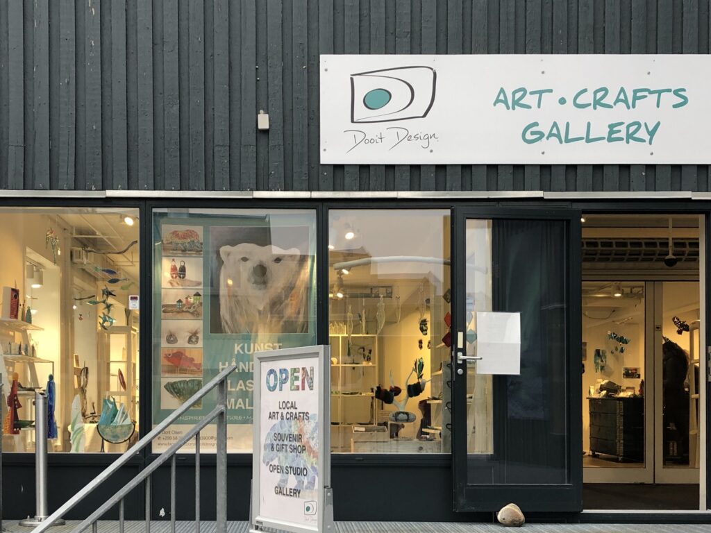Outside of Dooit Design in Nuuk
