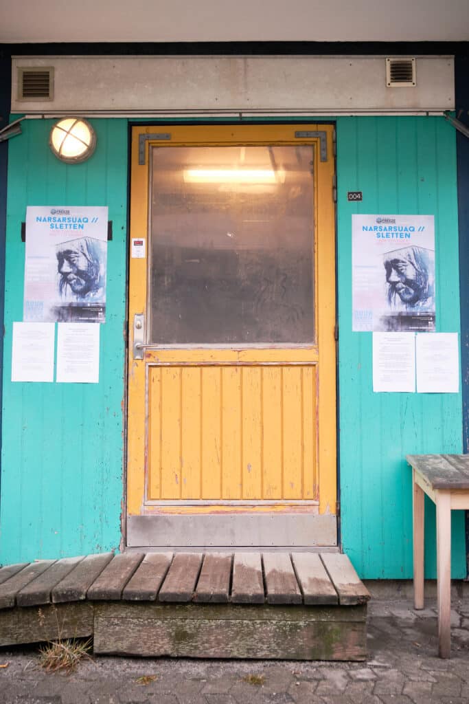Entrance to the performance venue in Blok 2 in Nuuk