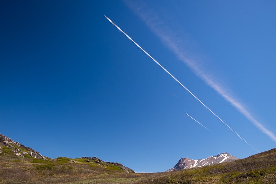 Fly over sydgrønland