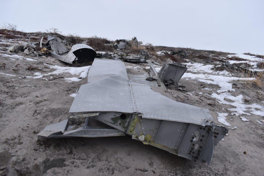 Plane crash site