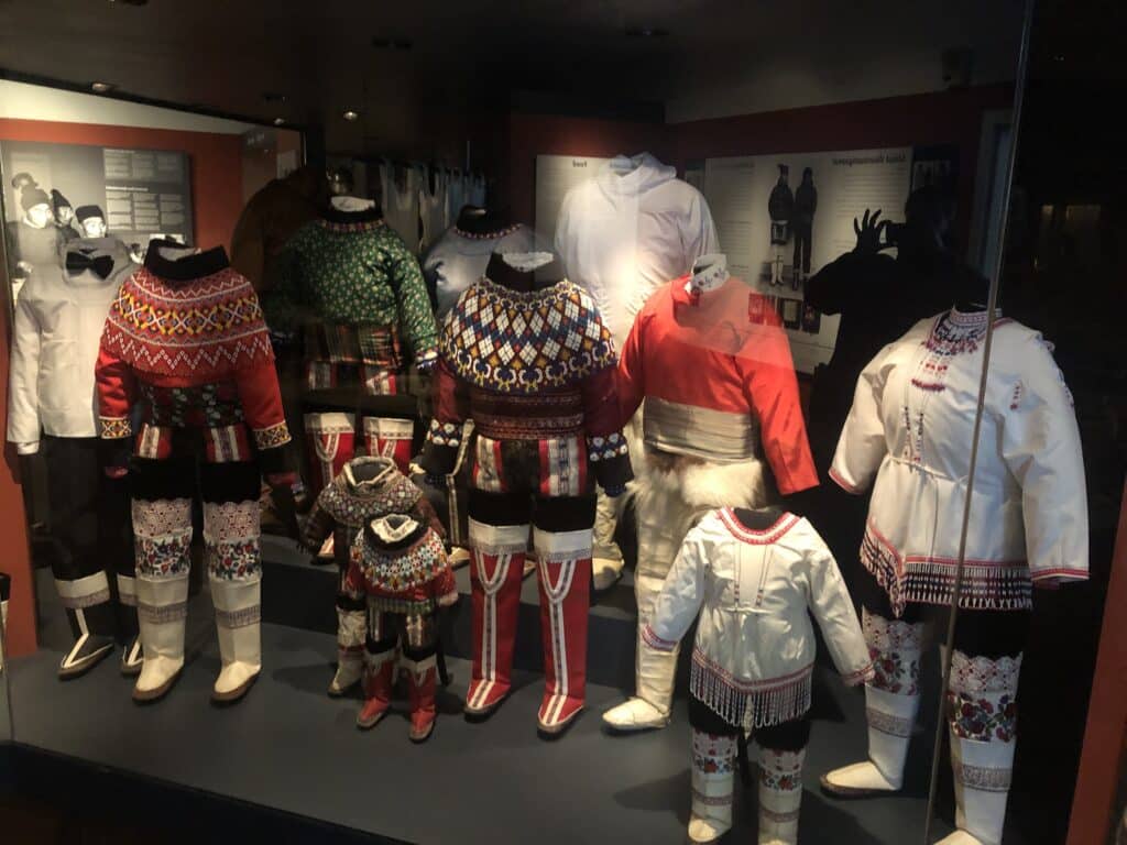 National costumes of Greenland at a museum in Greenland