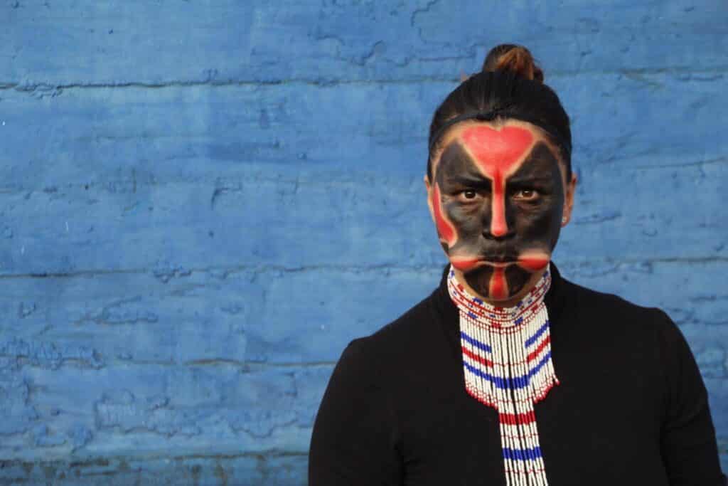 Girl with mask