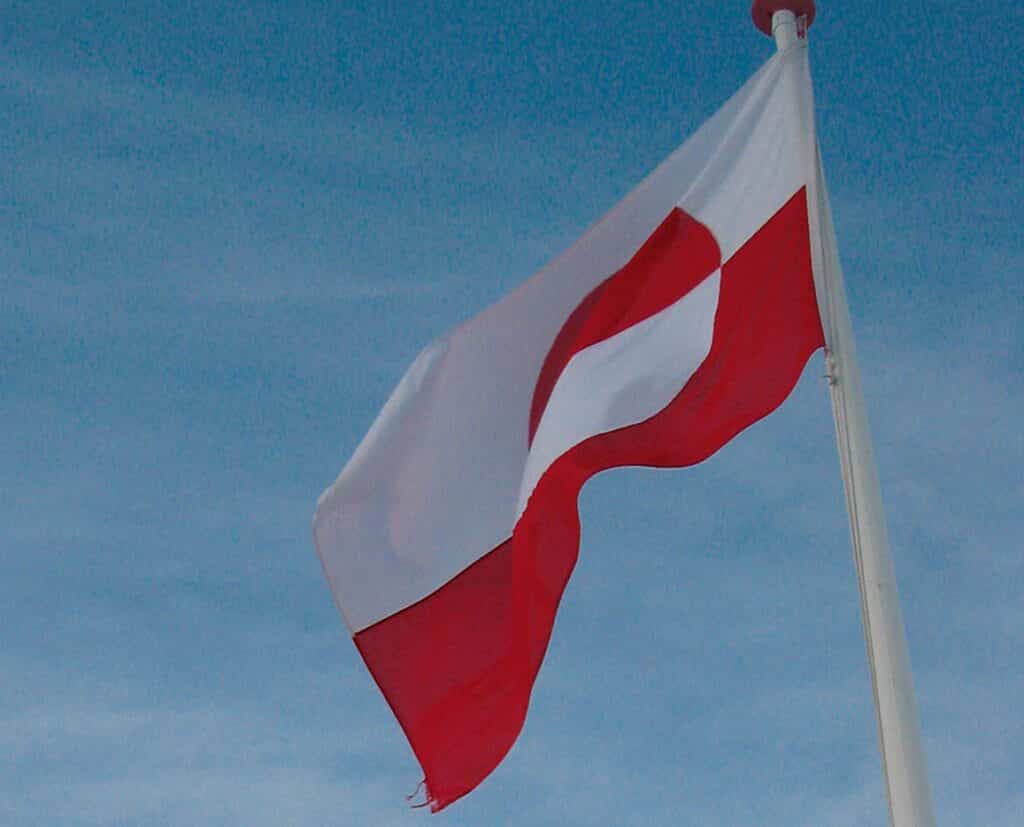The Greenlandic flag