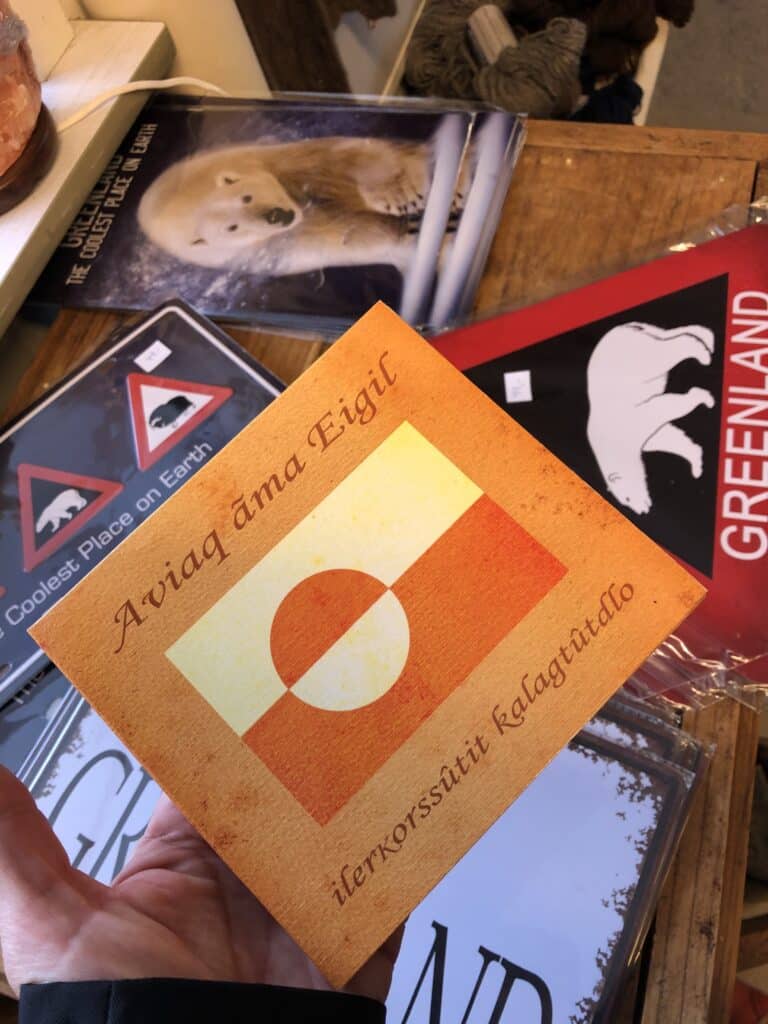 Forskellige souvenirs fra Grønland