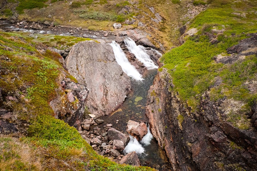 The waterfall hike in South Greenland