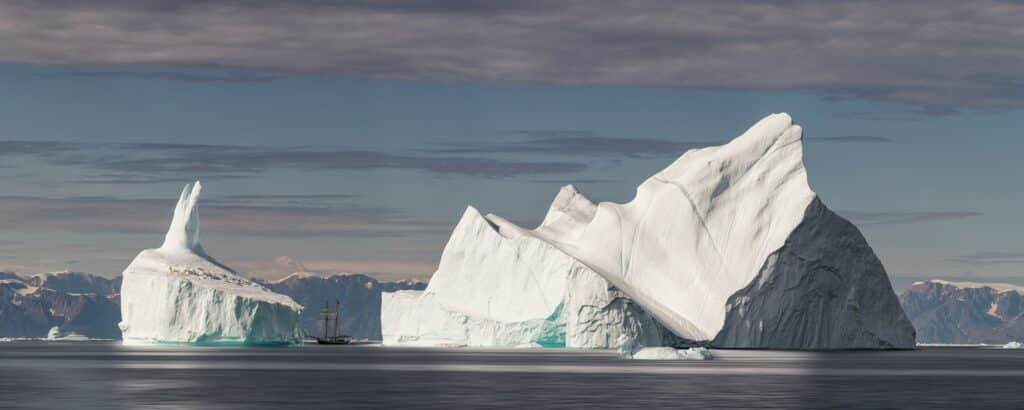 Gigantic icebergs in Ilulissat Isfjord