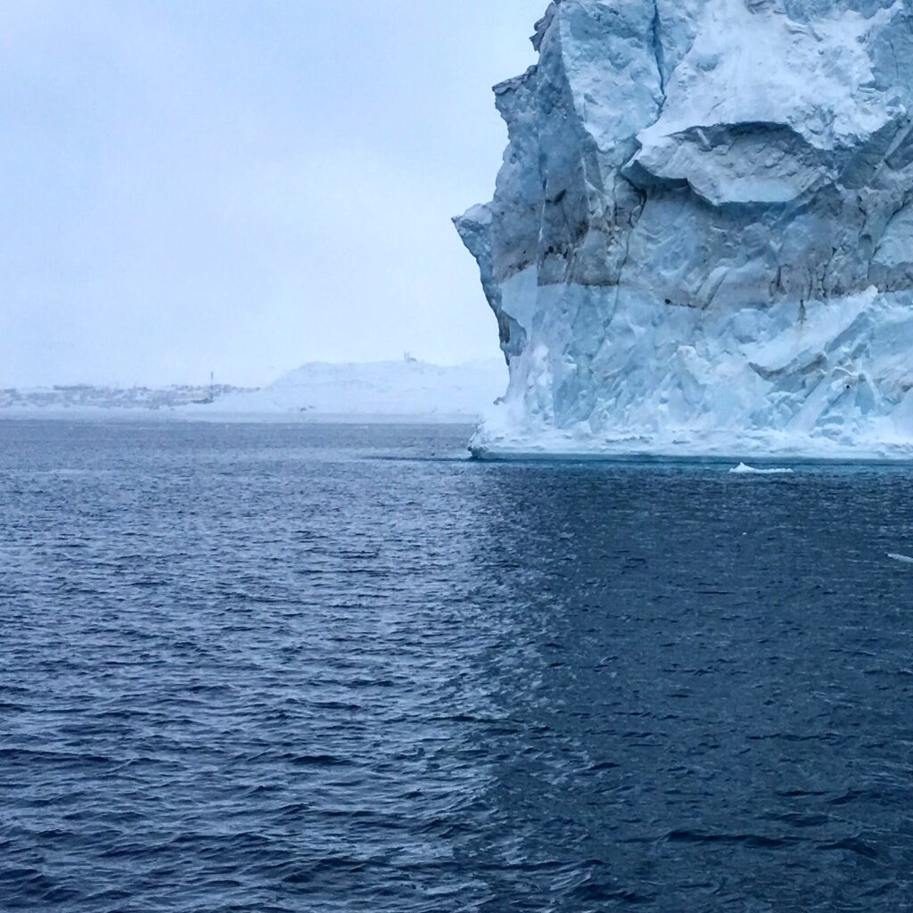 Large iceberg in the water