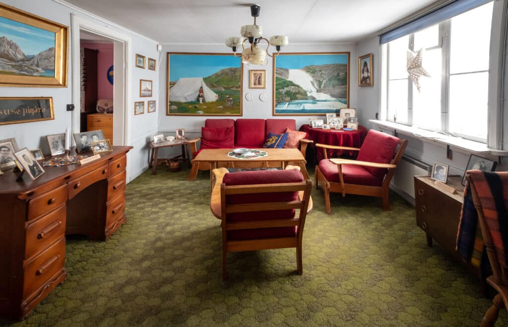 Artwork inside Niels Lynge House in Nuuk, the capital of Greenland