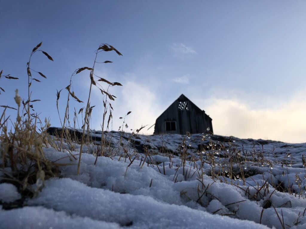 Abandoned house in The abandoned settlement of Kangeq
