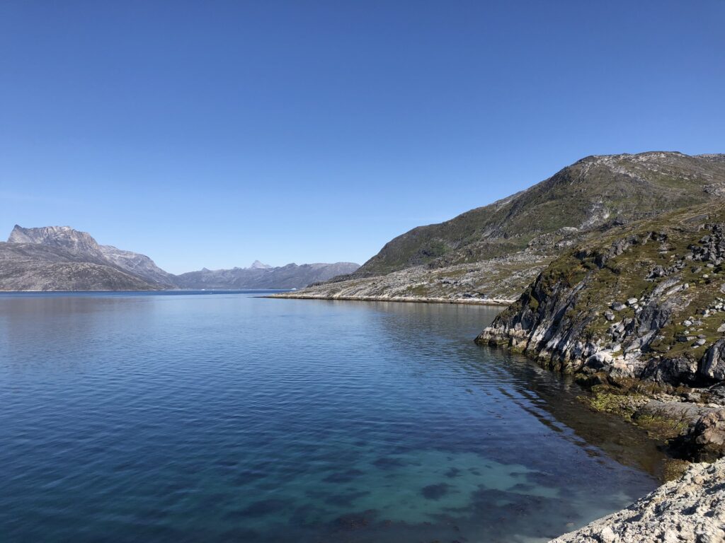 Calm water in the fjord