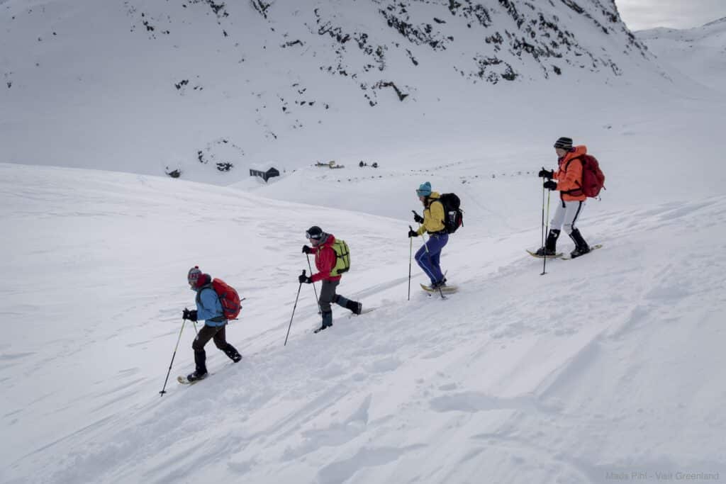 Snowshoeing near Tasiilaq