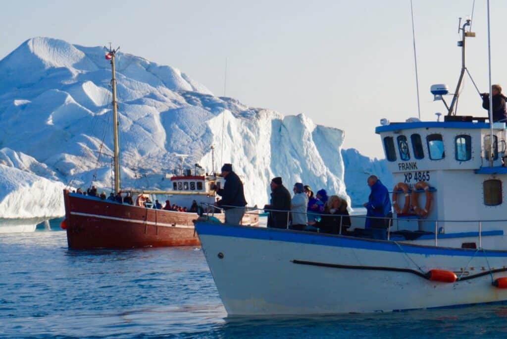 Tourists on a boat trip
