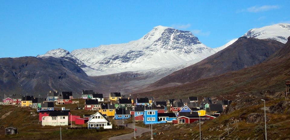 Colorful houses in Narsaq