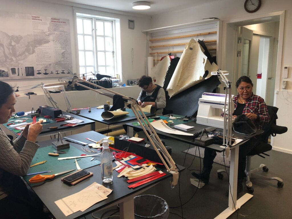 Artisans making national costumes