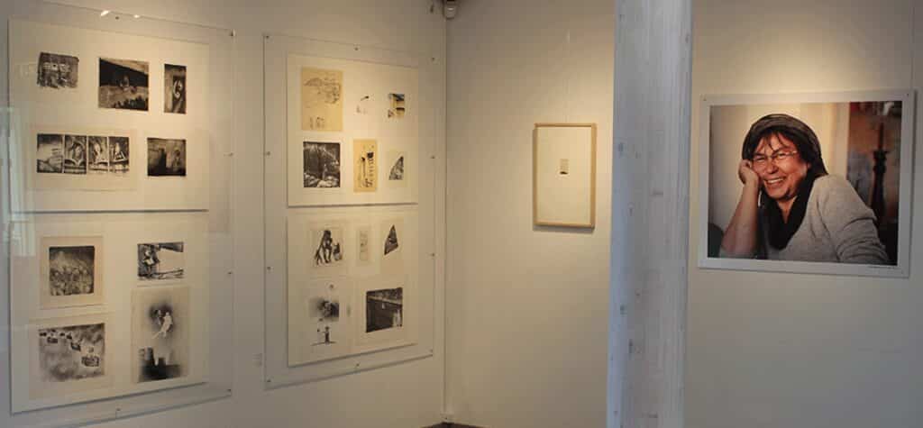 Both smaller and larger pieces of art are presented in Nuuk Art Museum