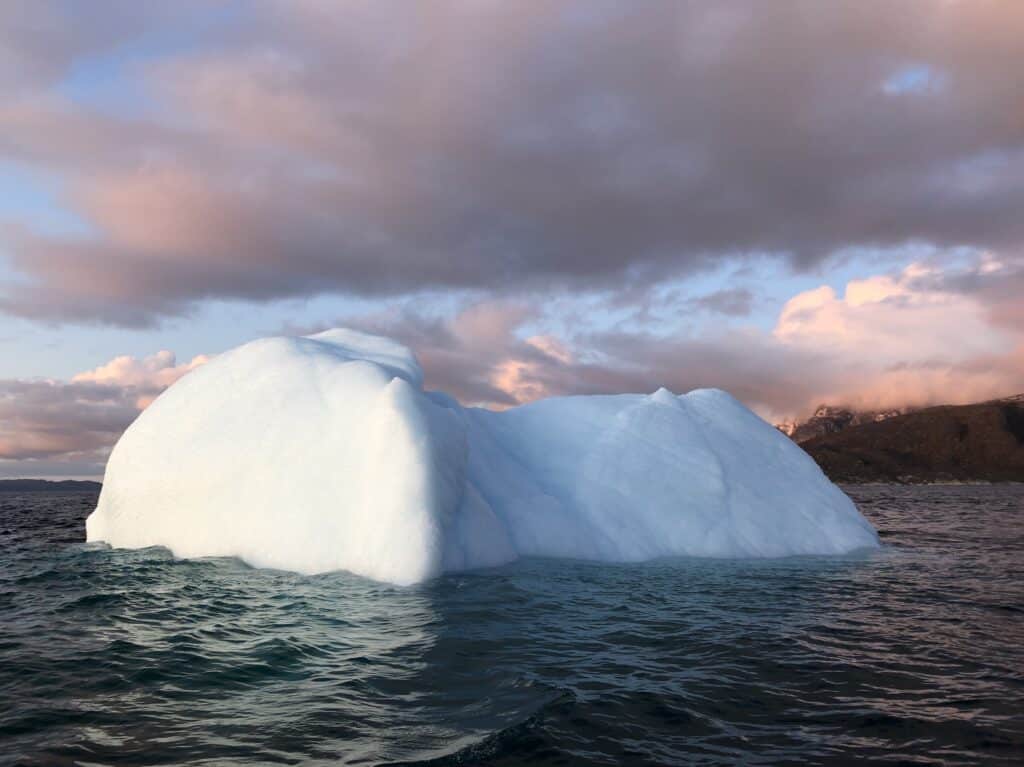 Large iceberg in the water