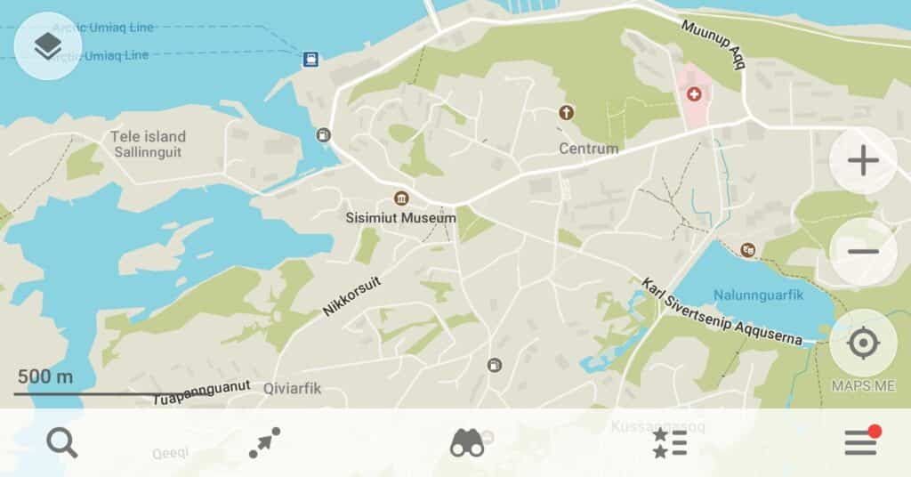Map of Sisimiut