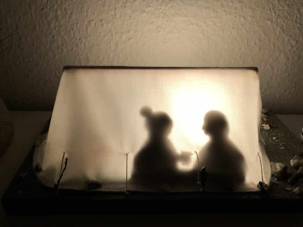 Inside a old tent - display