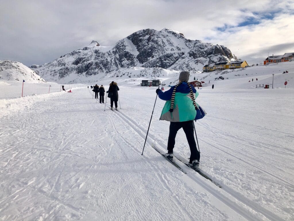 Skiing in Sisimiut