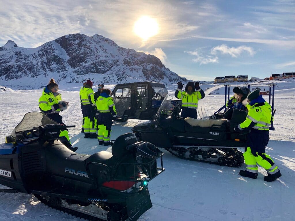Snowscooter in Sisimiut