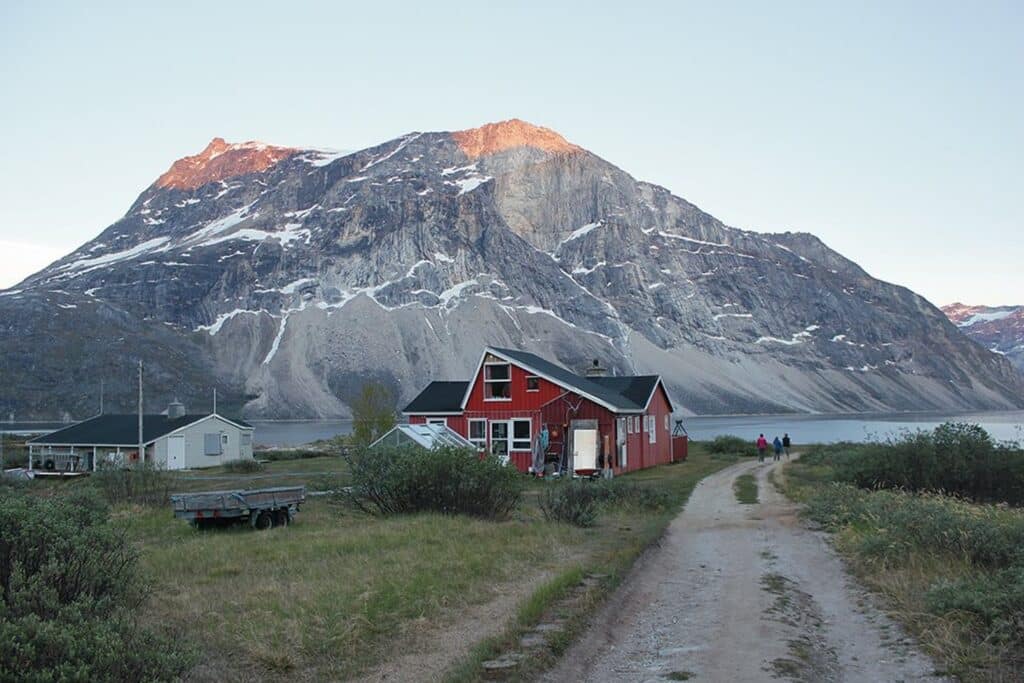 Small settlement of Qooqqut near Nuuk, capital of Greenland
