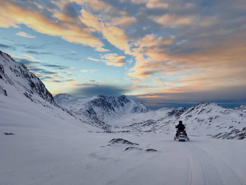 Snowmobiling