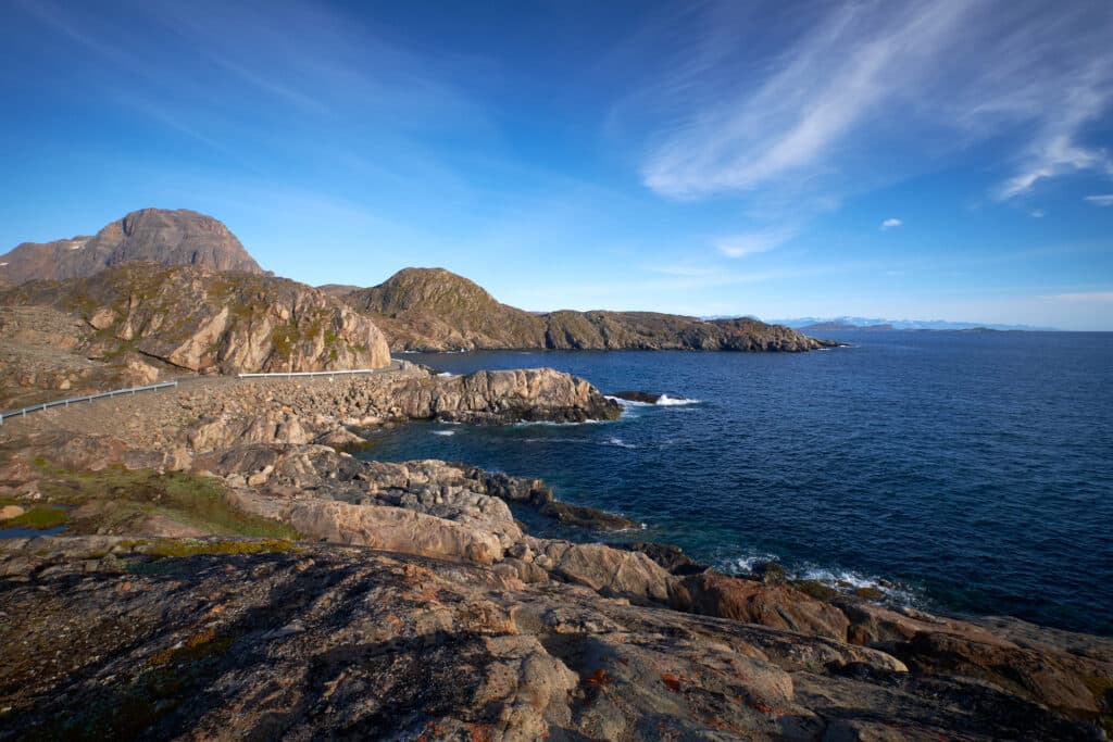 Coastal road in Sisimiut