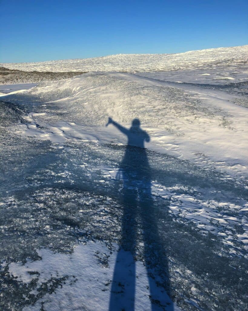 Shadow of a woman