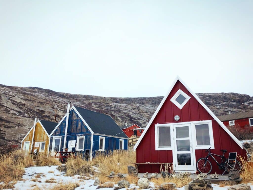 Colorful houses in Greenland