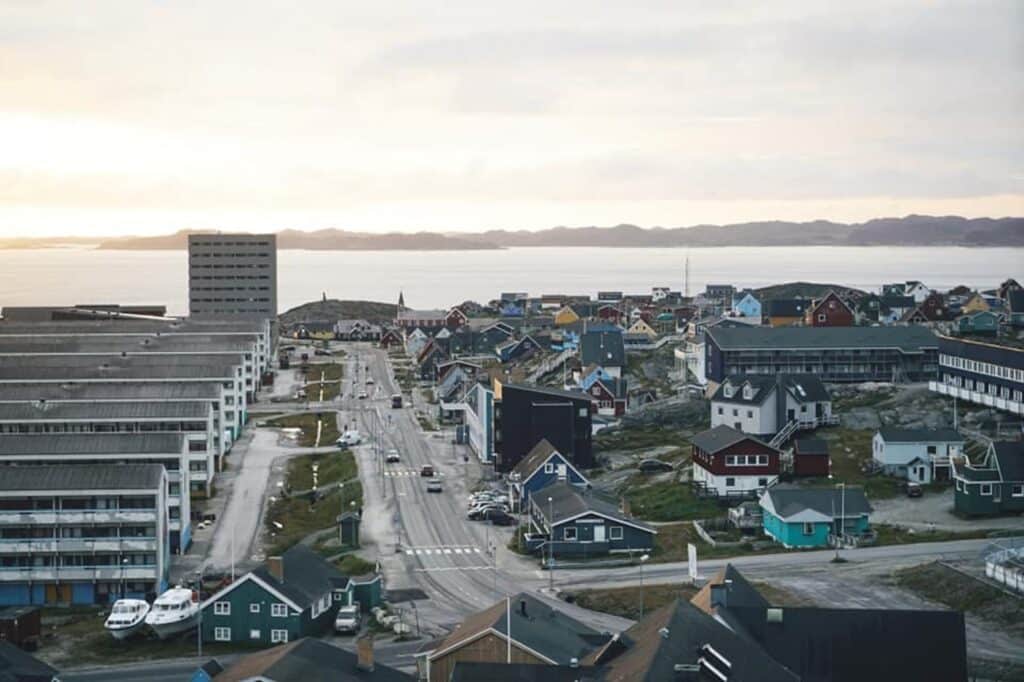 Nuuk seen from above