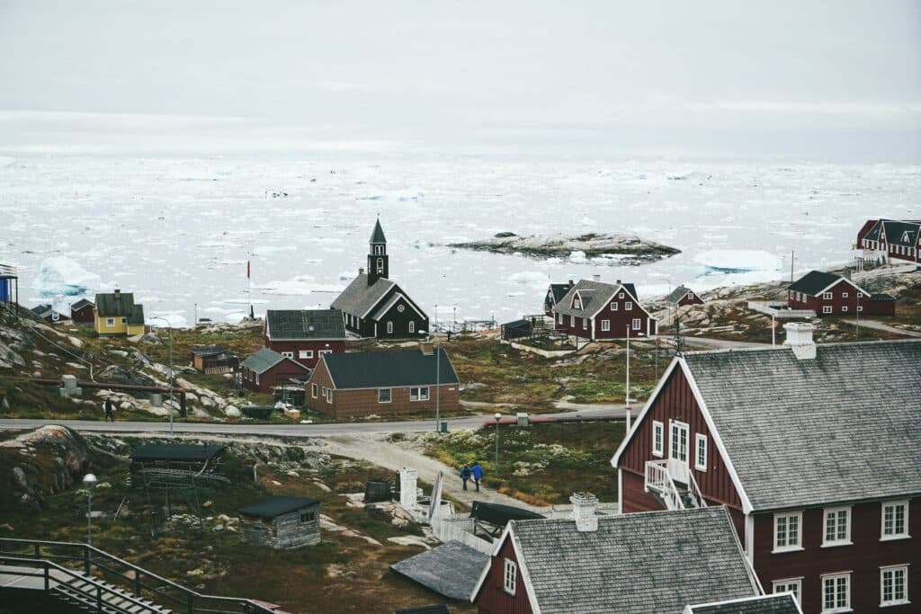 Ilulissat seen from above