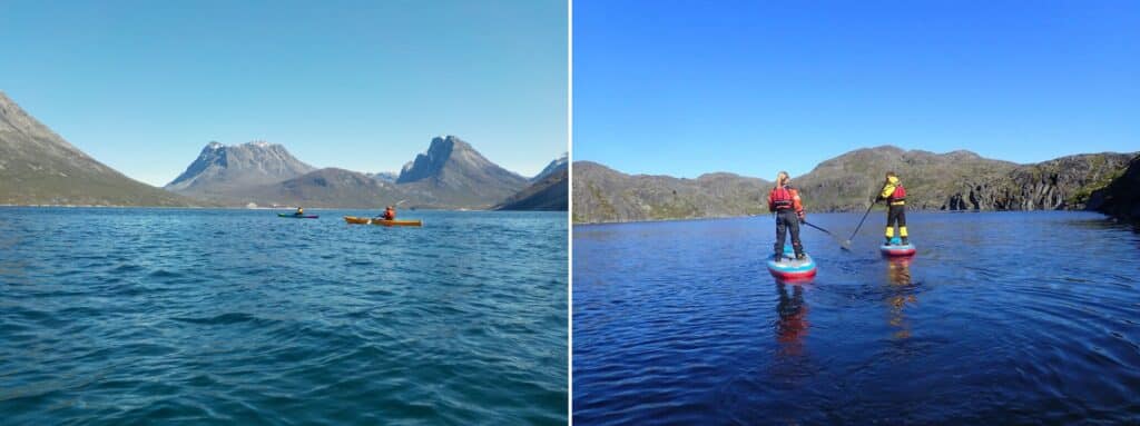 Kayaking and stand-up paddleboarding on Northland