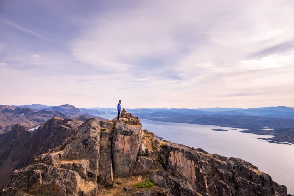 360-degree panorama from the summit of Nasaasaaq Mountain near Sisimiut