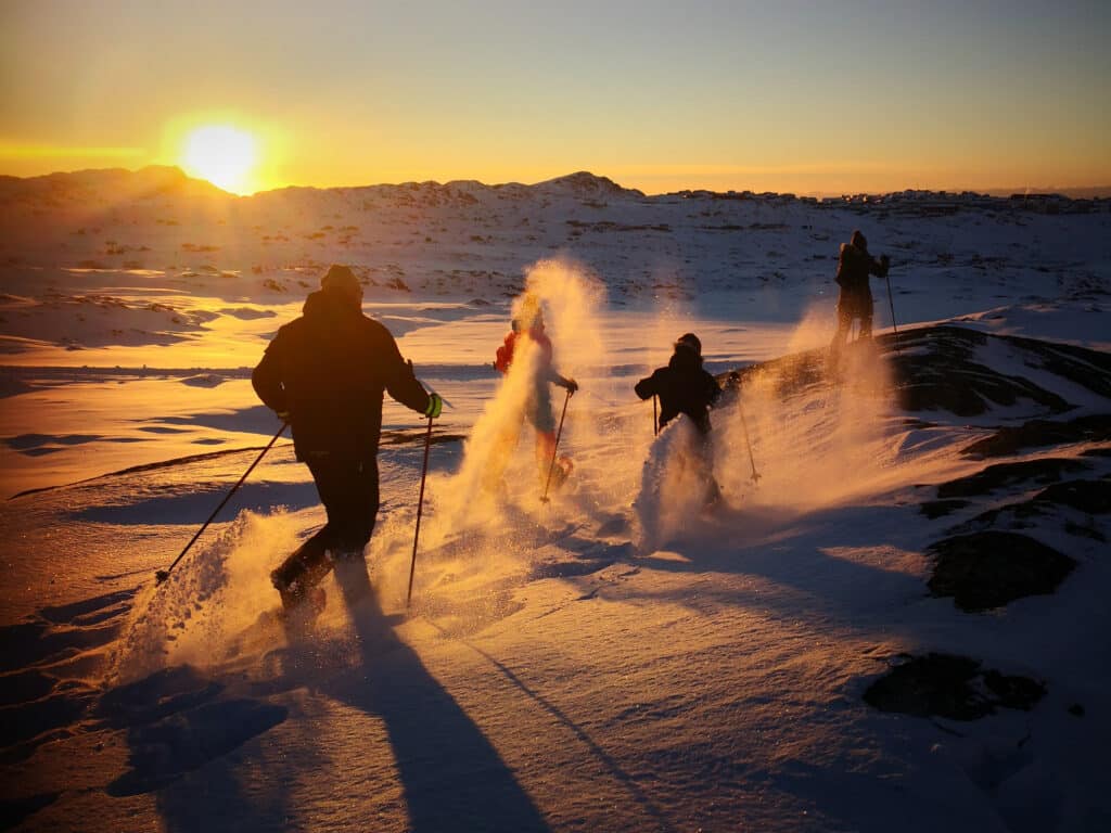 Snowshoeing near Sisimiut