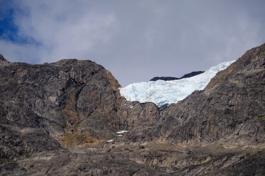 Hanging glacier in the Eternity Fjord near Maniitsoq