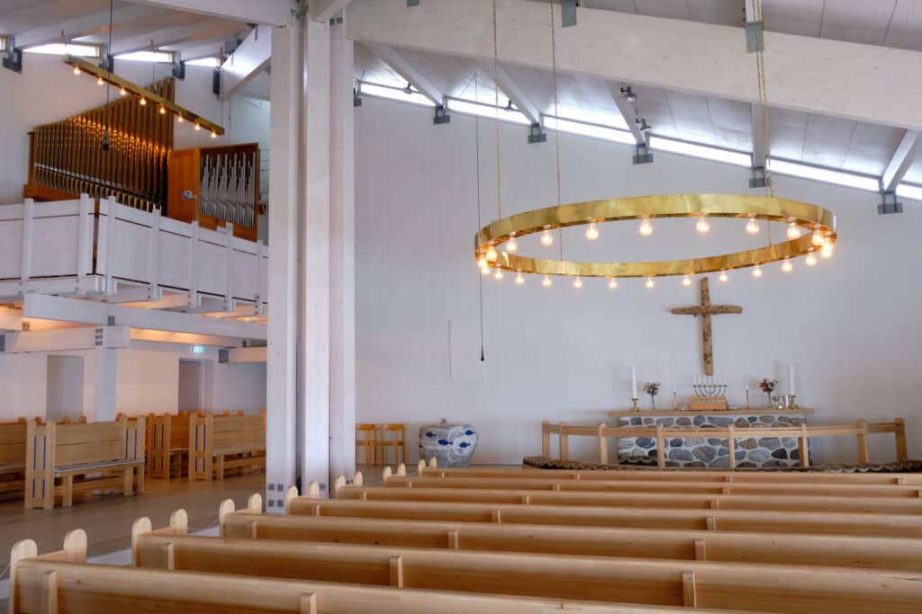 Interior of the new church in Maniitsoq - Guide to Greenland