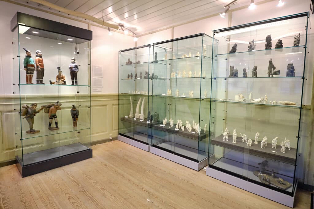 Tupilak display in Maniitsoq museum - Guide to Greenland