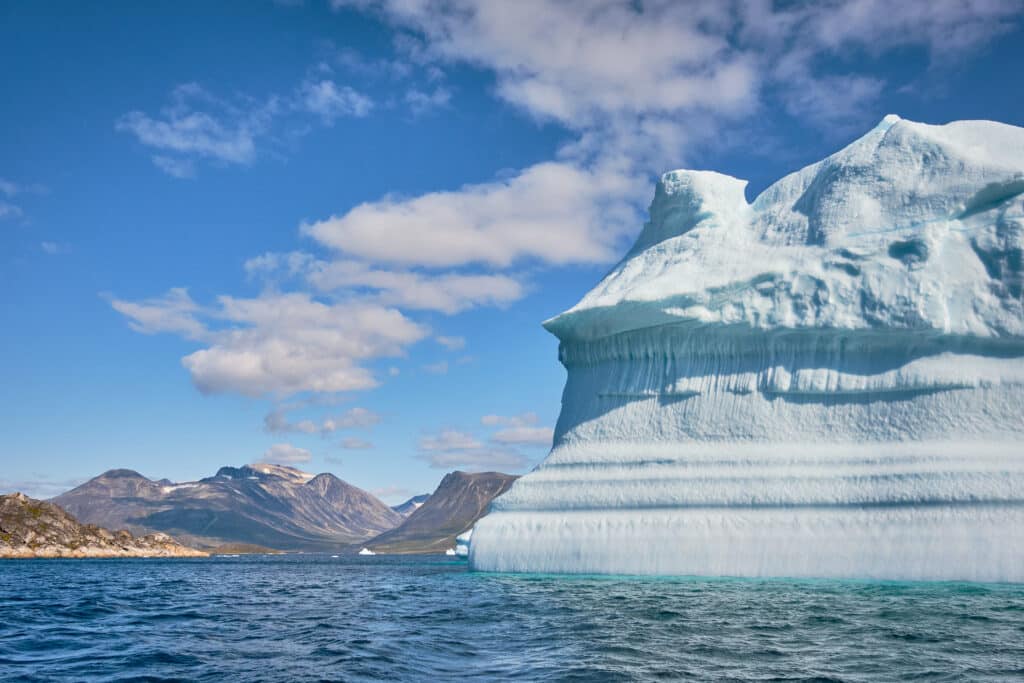 Large iceberg near Uunartoq Hot Spring near Qaqortoq