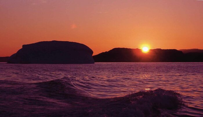 Sunset over South Greenland