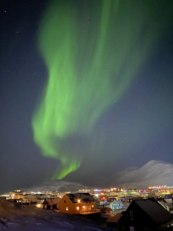 Nordlys over Nuuk